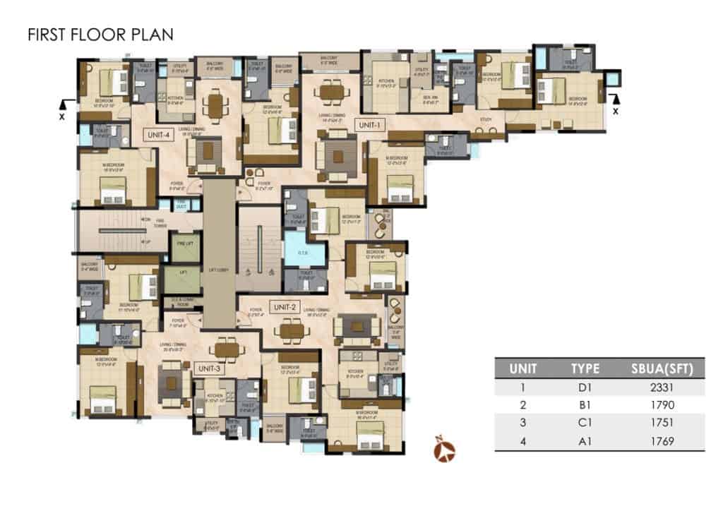 Prestige Botanique - 2/3 BHK Apartments for sale in RV Road 6