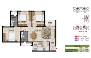 Prestige Willow Tree TYPE D 3 BED 2 TOILET UNIT