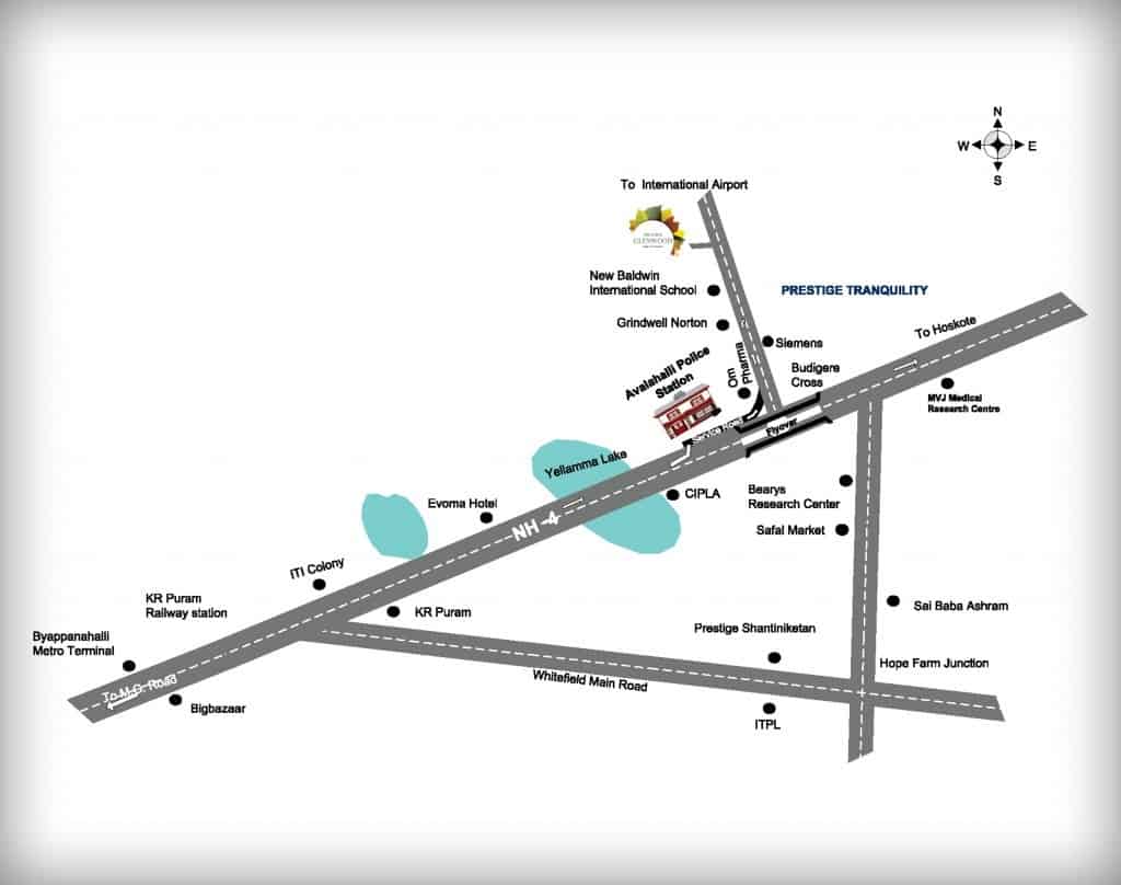 Prestige Glenwood location map