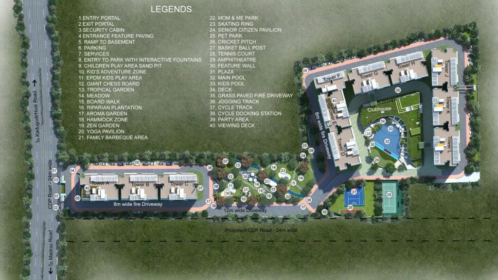 Shriram Blue KR Puram Master Plan