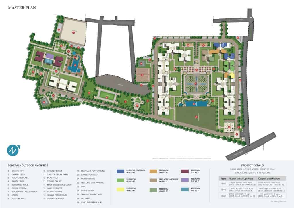 Sobha Royal Pavilion – Master Plan