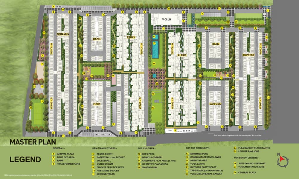 Vaishnavi Serene Master Plan