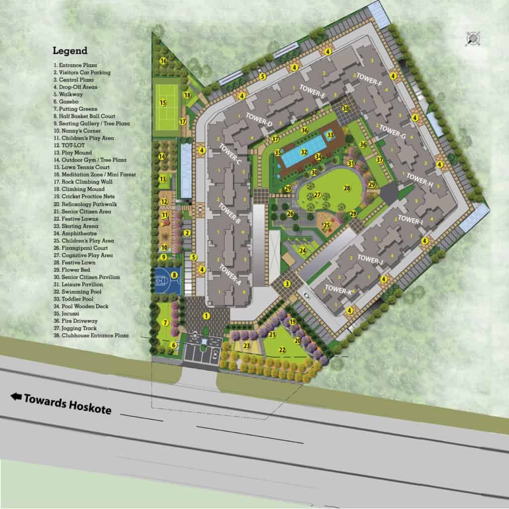 Salarpuria Sattva East Crest Master Plan