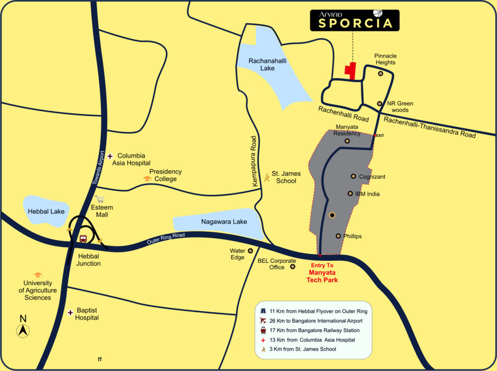 Arvind Sporcia Location