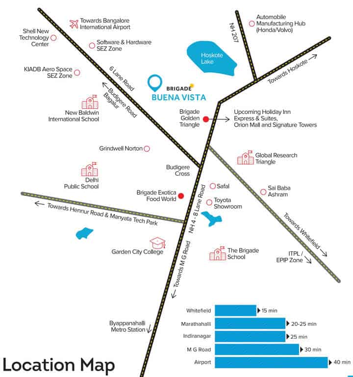 Brigade Buena Vista Location Map