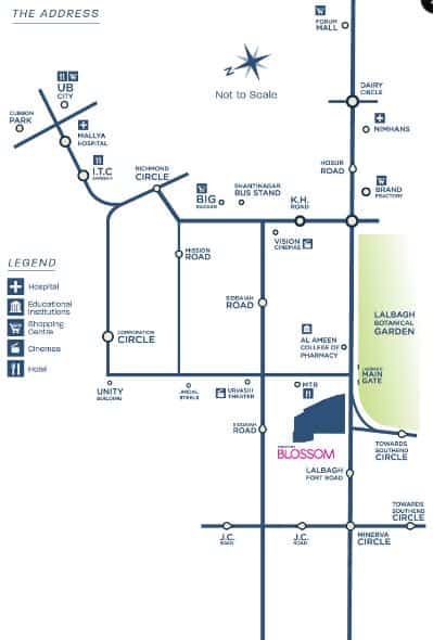 Mantri Blossom Location Map