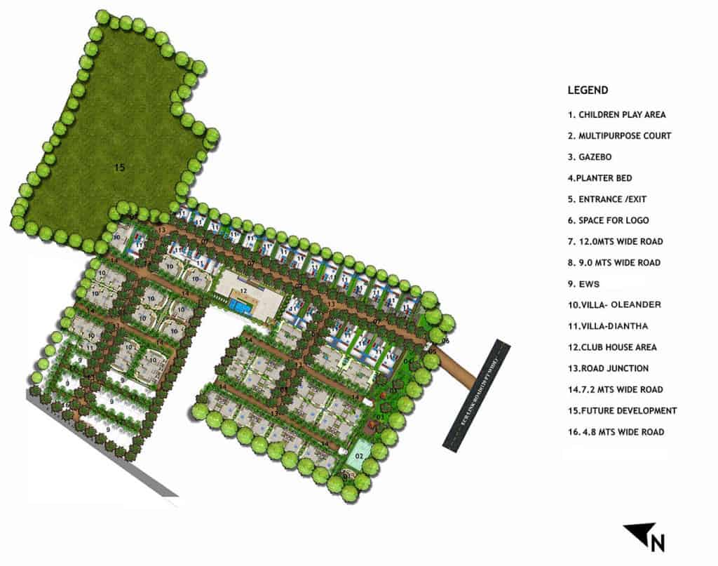 Mantri Signature Villas Master Plan