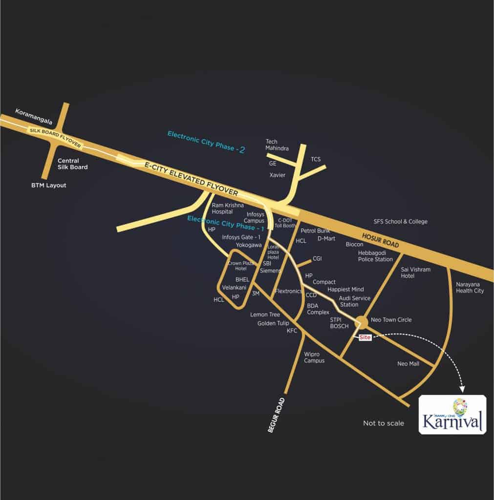 Ramky One Karnival Location Map