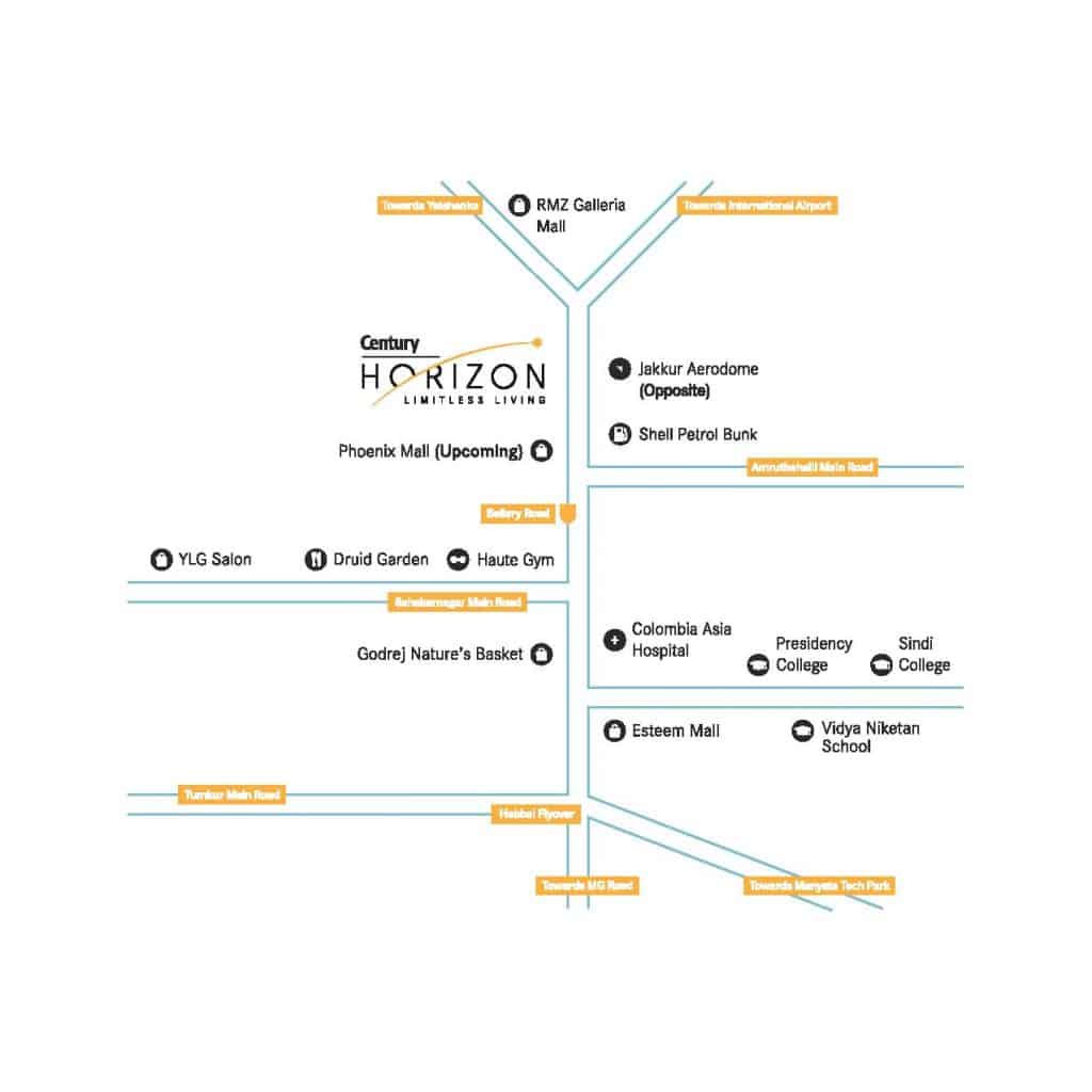 Century Horizon, Jakkur - Reviews & Price - 2, 3, 4 BHK Apartments Sale in Bangalore 3