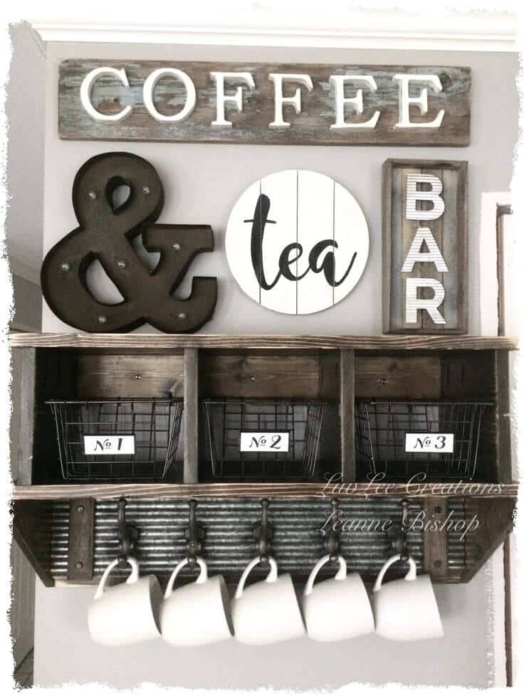 coffee bar in home