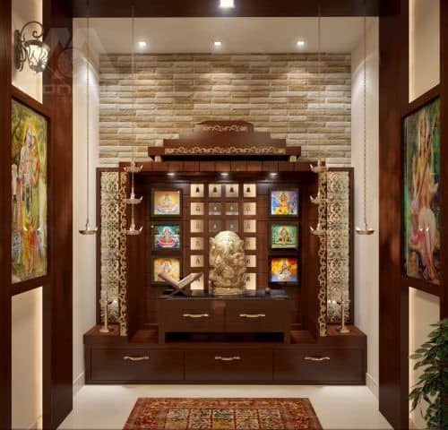 Pooja Room Designs In Wood