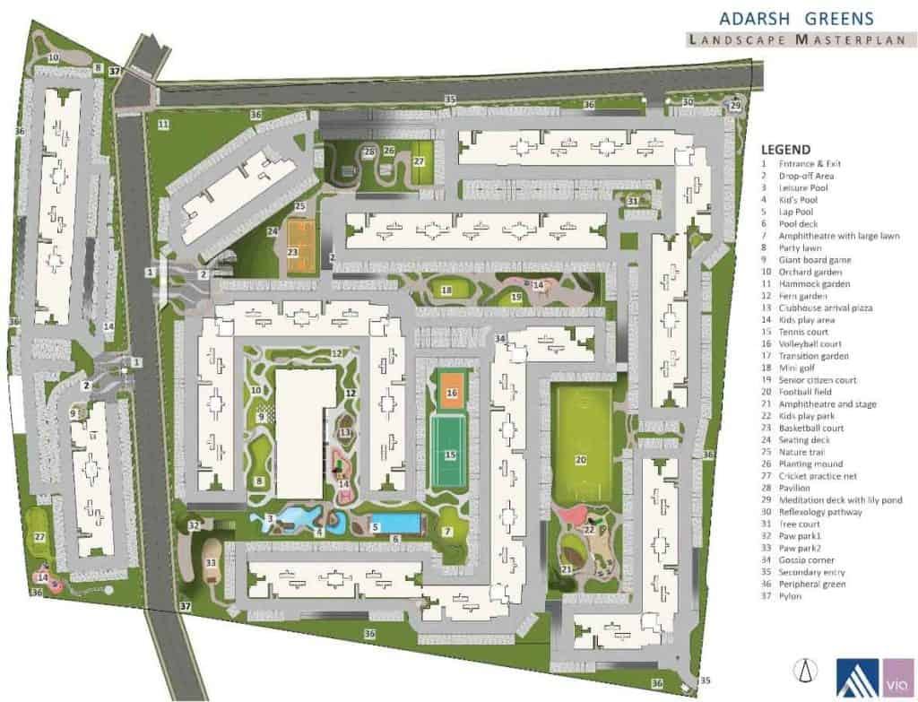 Adarsh Greens Master Plan