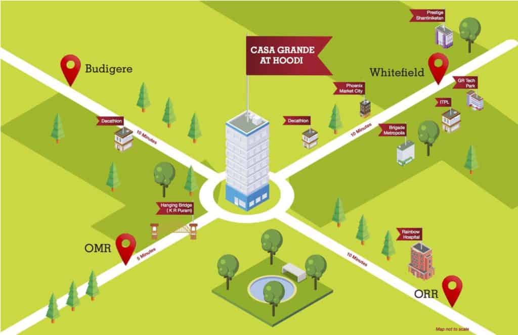 CasaGrand Hoodi Location Map