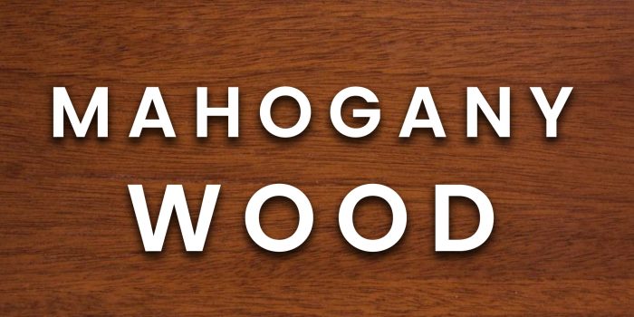 Mahogany- Different Types of Woods