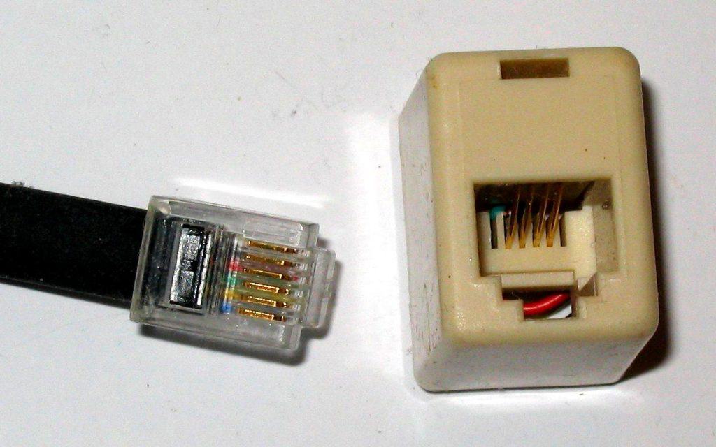 RJ11 Jack or Telephone Socket