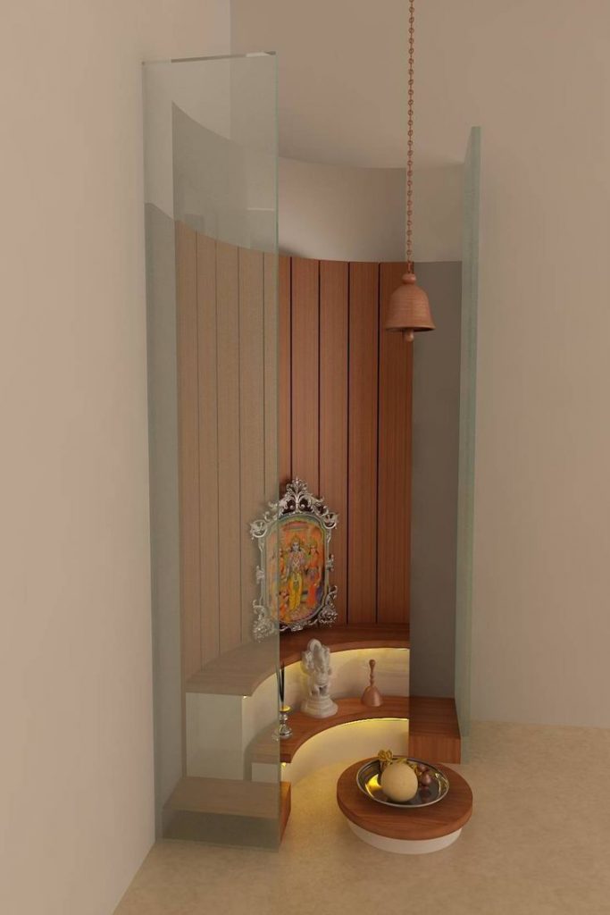 Corner Pooja Room