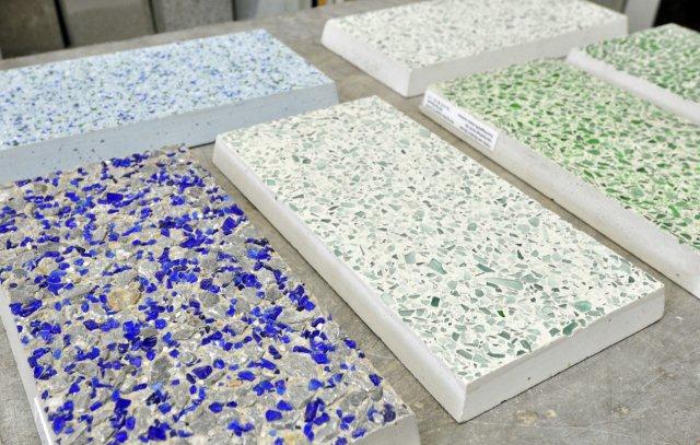 Glass concrete