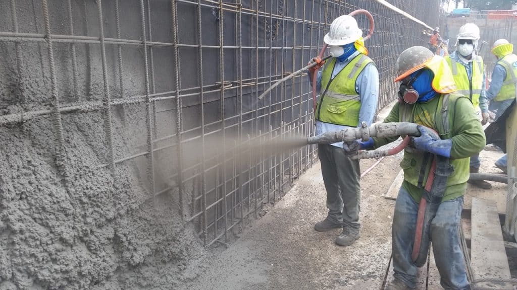 Shotcrete concrete