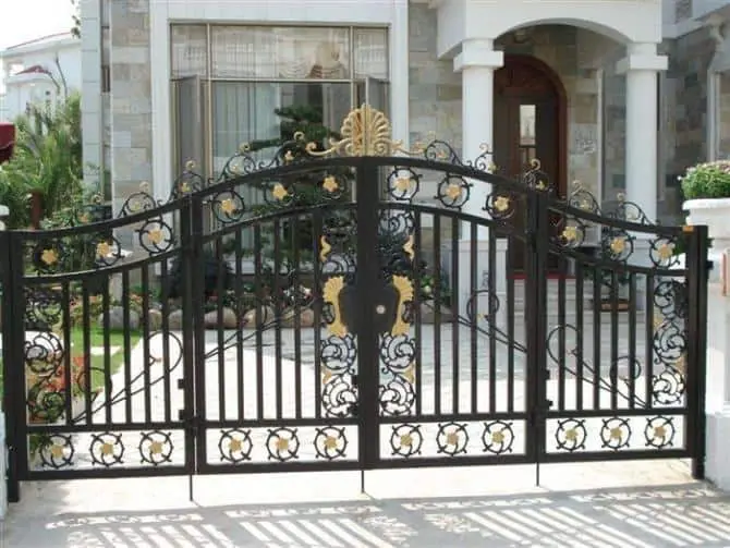 Wrought iron gate