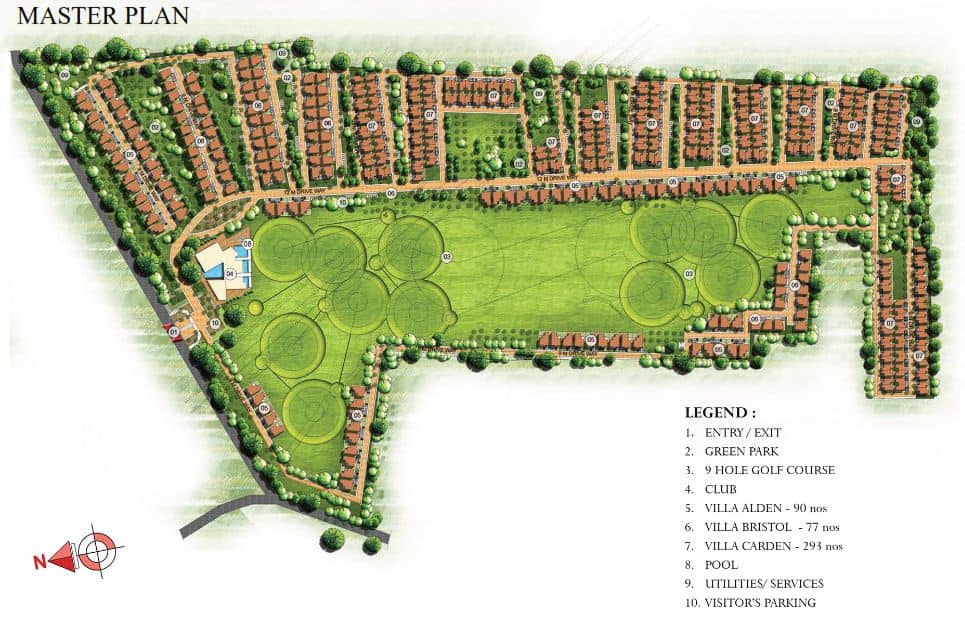 Prestige Augusta Golf Village Master Plan