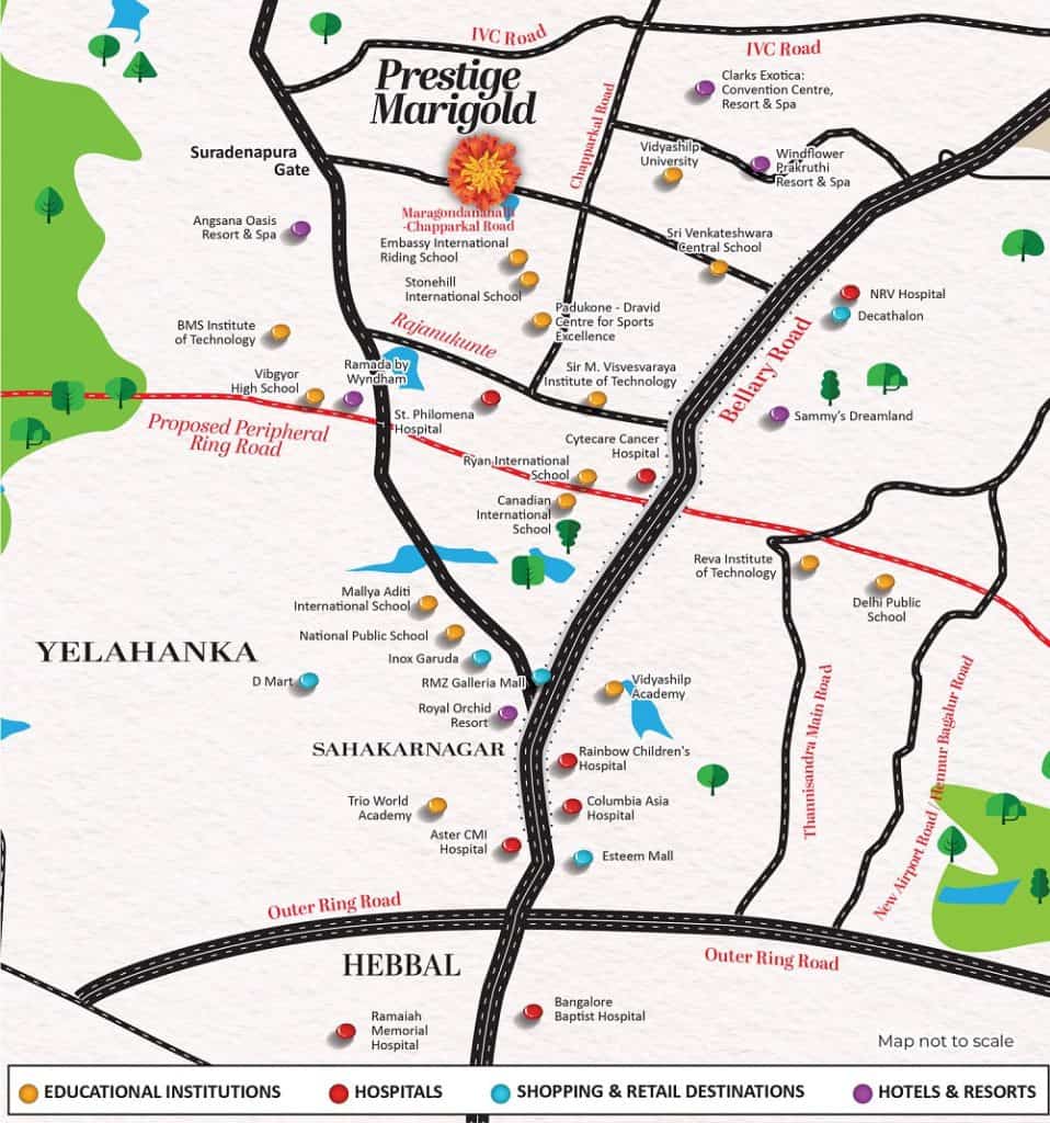 Prestige Marigold Location Map