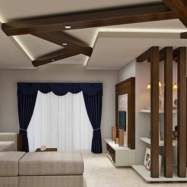 POP Roof Design with Wood