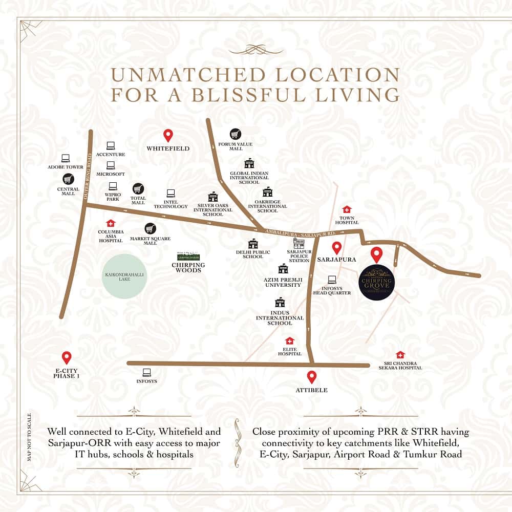 Shriram Chirping Grove Location Map​