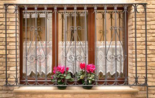 Modern Window Grill Design for Castle