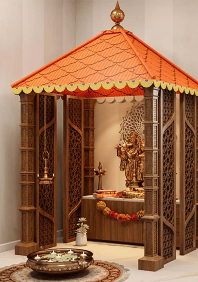 Portable Pooja Room Designs For Flats